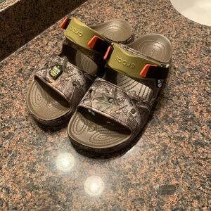 I am selling camouflage Crocs Sandals Size 11 in men